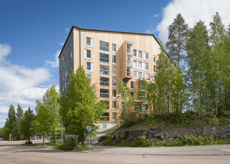 Topcoat wood siding, Puukuokka
